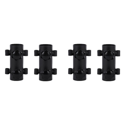 4PCS Awning Pole Fixing Tube Ground Bracket Windproof Adjustable Tent Canopy Support Rod Fixer