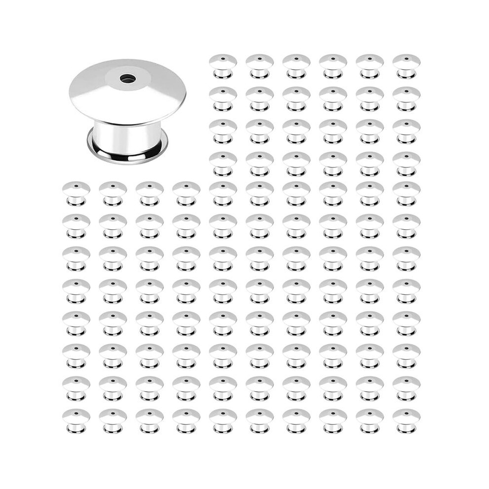 600Pcs Locking Pin Back Locking Pin Retainer Buckle, Used For Locking The Back Of Metal Pin Of Brooch Enamel Lapel Pin 4711270910116