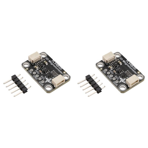 2X Módulo Magnetômetro de Eixo Triplo TLV493D Compatível com STEMMA QT Qwiic