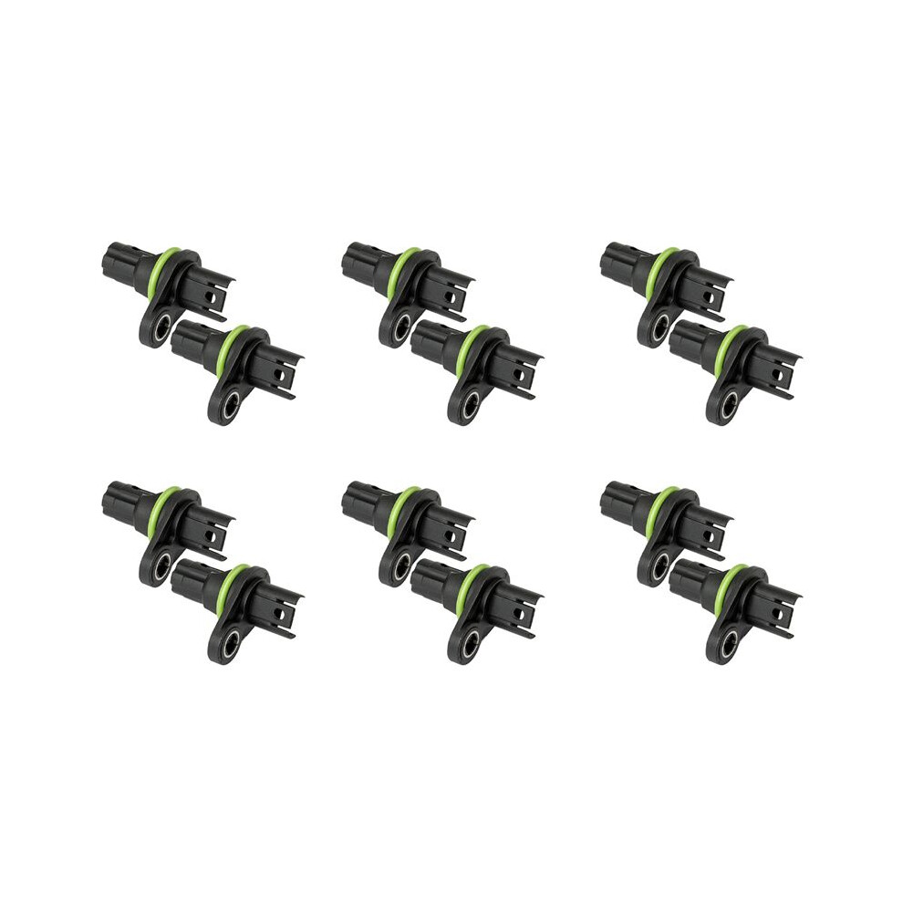 12Pcs Camshaft Position Sensor Cps For - 325I 325Xi X5 X3 335I 328I 535I 750I N52 N54 N62 13627525014 13627546660 6033274657513