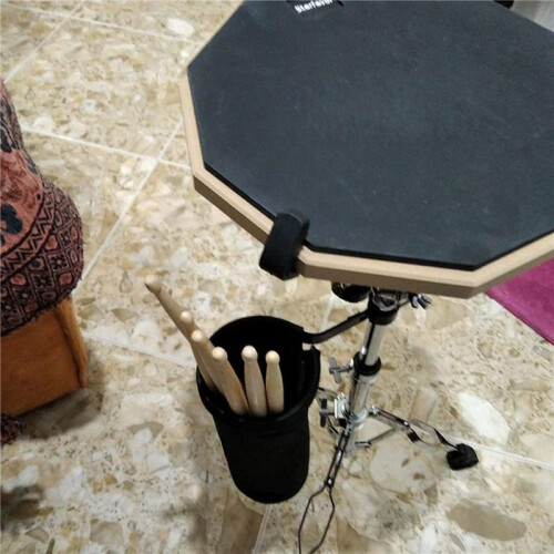 2X Nylon Container Bag, Drum Stick Holder Drumstick Bag for Drum Set Clamp  Stick Holder Bag Container 2