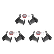 6X Universele Koolstofvezel Auto Voorbumper Lip Splitter Vinnen Body Canards Diffuser Spoiler voor