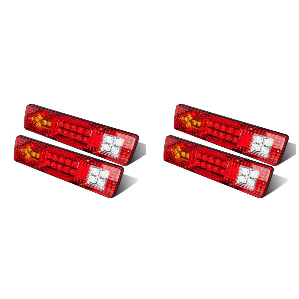 4Pcs Car 19 Led Waterproof Tail Trailer Truck Rear Turn Signal Stop Light 6034229615213