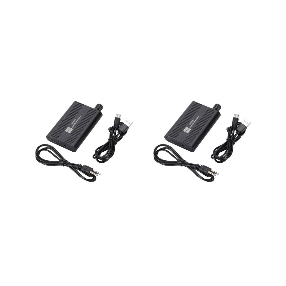 2X Hifi Headphone Amplifier 16-300Ω Earphone Amp 3.5Mm Aux Audio Receiver Music Player Earphone Amplifier 6033629317680