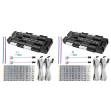 2X för Trappor Flexibel Strip Inomhus LED-Rörelsesensor 32 Kanaler Justerbar Ljusstyrka  12V 24V Trappljuskontroll