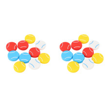20PCS Tennis Racket Vibration Dampeners Tennis Shape Tennis Racquet Shock Absorbers Tennis Racket Strings Dampers
