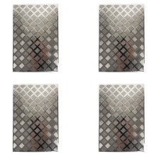 4X for WPL D12 1/10 RC Car Upgrade Parts Rear Trunk Cover Skid Plate Anti-Slip Board Decorative Plate Accessories