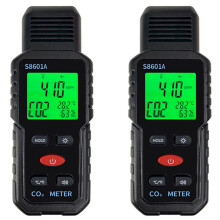 2X 3 i 1 CO2-MäTare Luftkvalitetsmonitor HandhåLlen 5000Ppm CO2-Monitor MäTning Koldioxid / Detektor S8601A