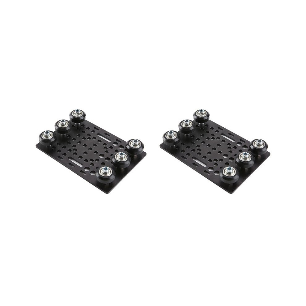 2X V-Slot Gantry Set 20-80Mm Gantry Plate With Wheels For V-Slot Aluminum Profiles Cnc Router And 3D Printer Part-A 6031269418316