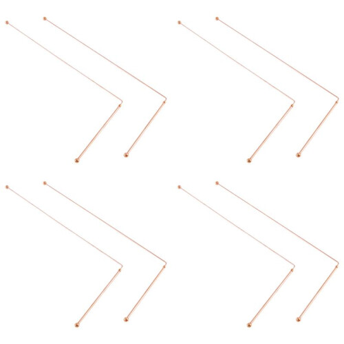 Copper Dowsing Rods - 99.9% Pure Copper 8PCS Divining Rods  Water Witching Detector