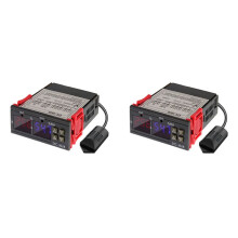 2X  12V Dubbel Digital Termostat Temperatur Fuktighetskontroll Termometer Hygrometer Inkubatorkontroll STC-3028