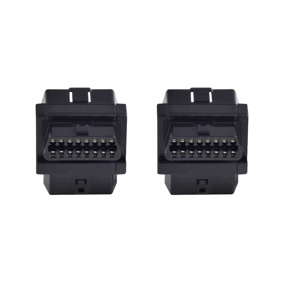 2X Car Obd2 One Minute Two Extension Cable Automotive Universal 16-Pin Core Splitter Connected To Obd Devices(B) Black 6031855656696