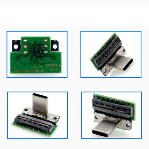 5X Dock Connector Charging Port USB Type C Socket Compatible for  Docking Station Replacement Component Male 1