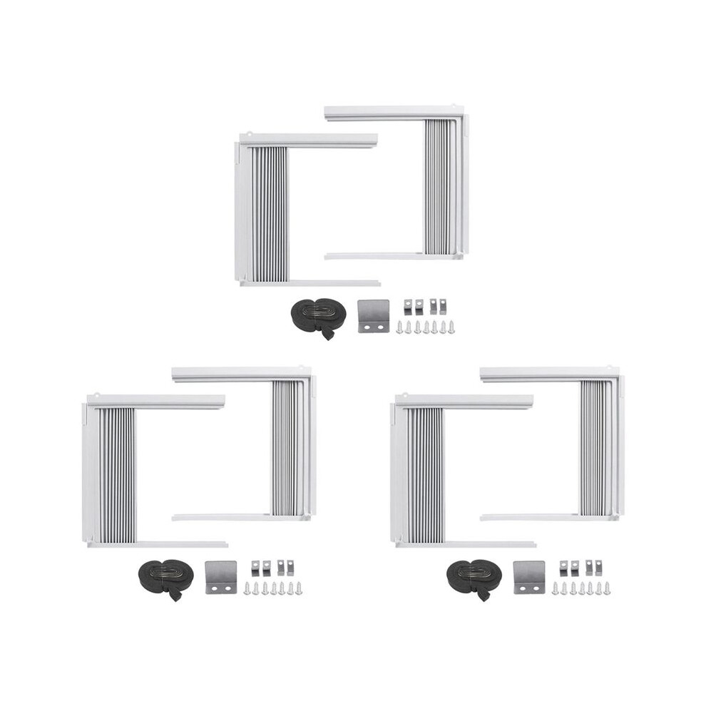 3X Window Air Conditioner Side Panels With Frame, Adjustable Insulation Ac Side Panel Frame Included 6032803609863
