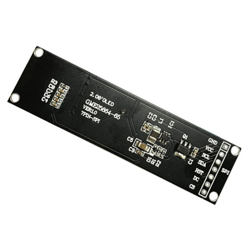 2pcs 2.08 Inch OLED Display Module 256x64 Dot Matrix SH1122 Driver 7-Pin SPI Interface 16 Grayscale 2