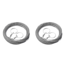 2X  un Corda Portatile  un Filo nel Acciaio Inossidabile  un Catena Manuale da Campeggio Escursionismo Sopravvivenza Strumenti per La