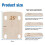 6 Piece Guitar Neck Pad, Made of Solid Maple, Protective Guitar Neck Pad for Bolt- Neck 7