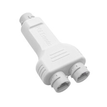 3X Extensor POE Resistente Al Agua de 2 Puertos, 1 Entrada y 2 Salidas, 10/100 Mbps, para Exteriores, 30 W, Alta Potencia, Plug& para Conmutador