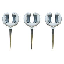 3X Soft Water Pipe Positioning Stand Garden Hose Guide Nail Labor-Saving Garden Hose Guide Smooth Roller Pointed