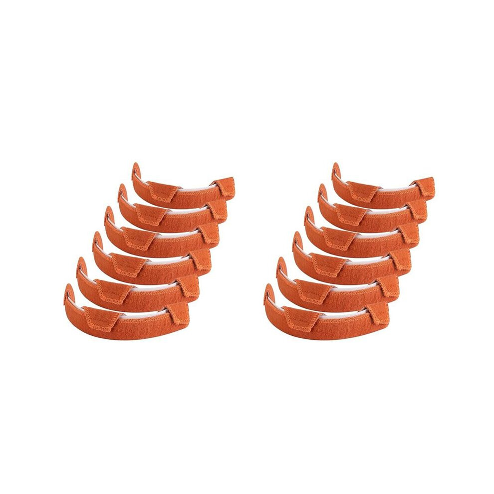 Hard Hat Sweatband- Cotton Washable Hard Hat Self Adhesive Sweat Band Liner Reusable Hard Hat Helmet Sweat Pads 12Pcs 6031963004334