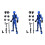 2X Robot Action Figure, 3D Printed with Full Articulation for Stop Motion Animation 1