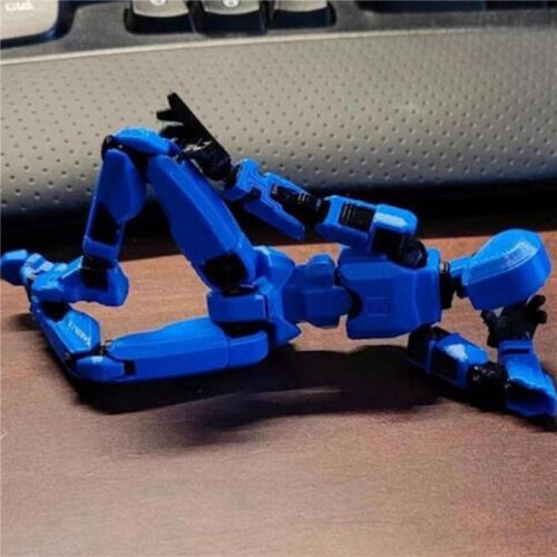 2X Robot Action Figure, 3D Printed with Full Articulation for Stop Motion Animation 2