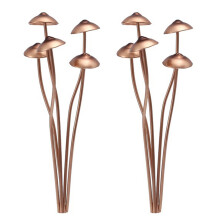 2X Paddestoel Metalen Decoratieve Tuinpalen, Perfect voor Buiten Lentedecoratie en Als Aanvulling op Uw Metalen Bloemen Buitendecoratie