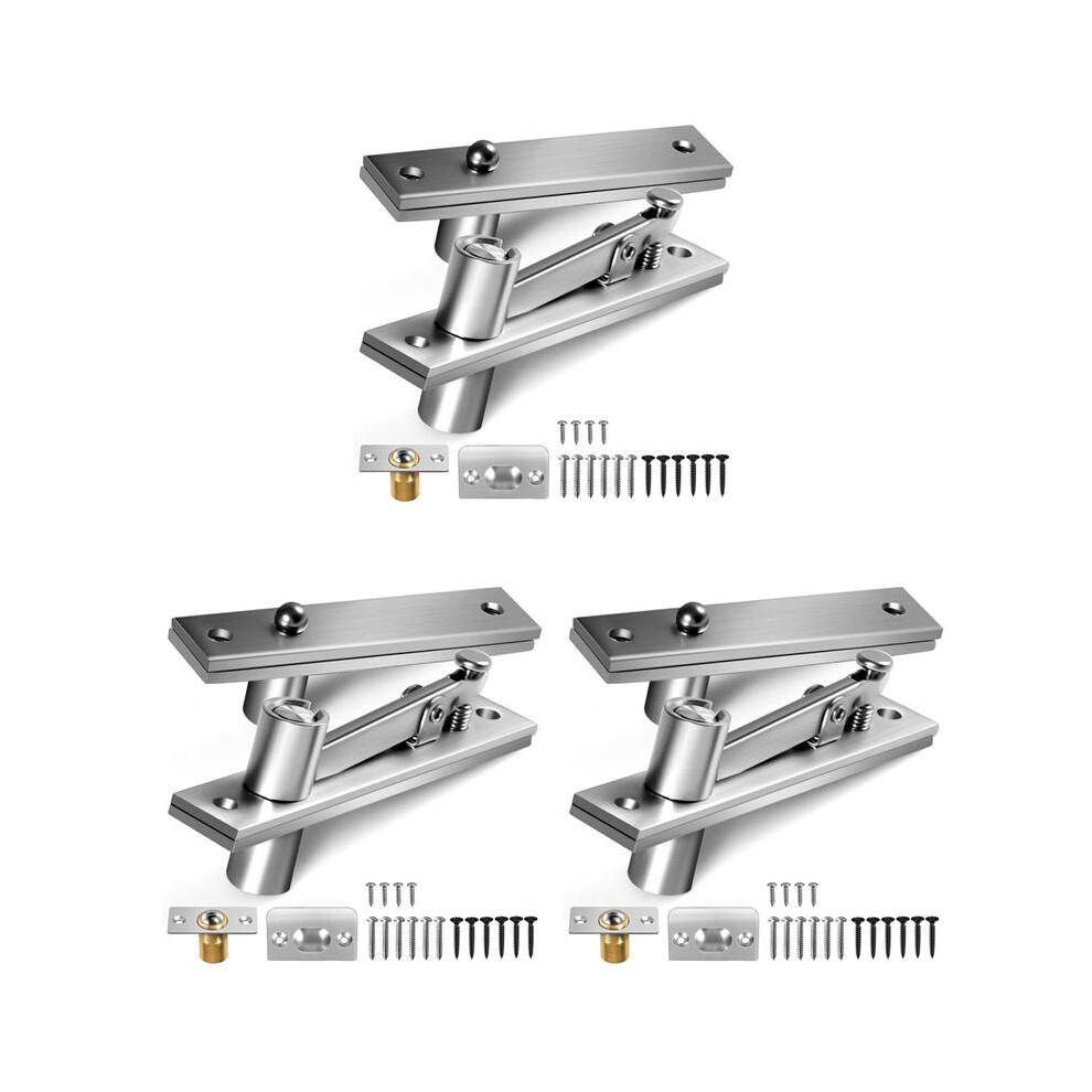 3X Door Pivot Hinges Heavy Duty Hinges For Max 200 Lb Wood Doors ,Pivot Hinges For Hidden Door Bookcase,Secret Door 4713513032784