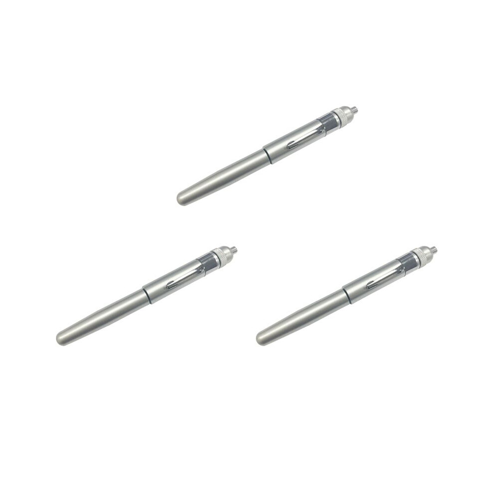 3X Precision Dripping Oil Pen Aluminum Alloy Applicator Precisely Applies Other Lubricant Firm Maintenance Oiler Pen Silver 6032267666143