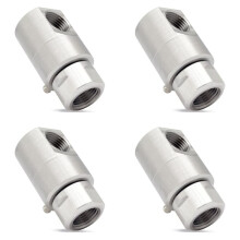 4pcs 1/2In Hose Reel Swivel,5024-Ni-AL FXF Heavy Duty Steel Hose Reel Swivel with Grease Fitting