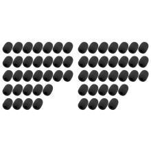 60 Pack Foam Microphone Windscreen, Size Lapel Headset Mic Foam Covers for Headset Microphone