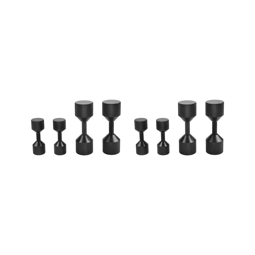 8 Pcs Aluminium Flange Two Hole Pins 1-1/8 Inch Two Hole Alignment Pins & 1-5/8 Inch Detachable Flange Black 6031254984765