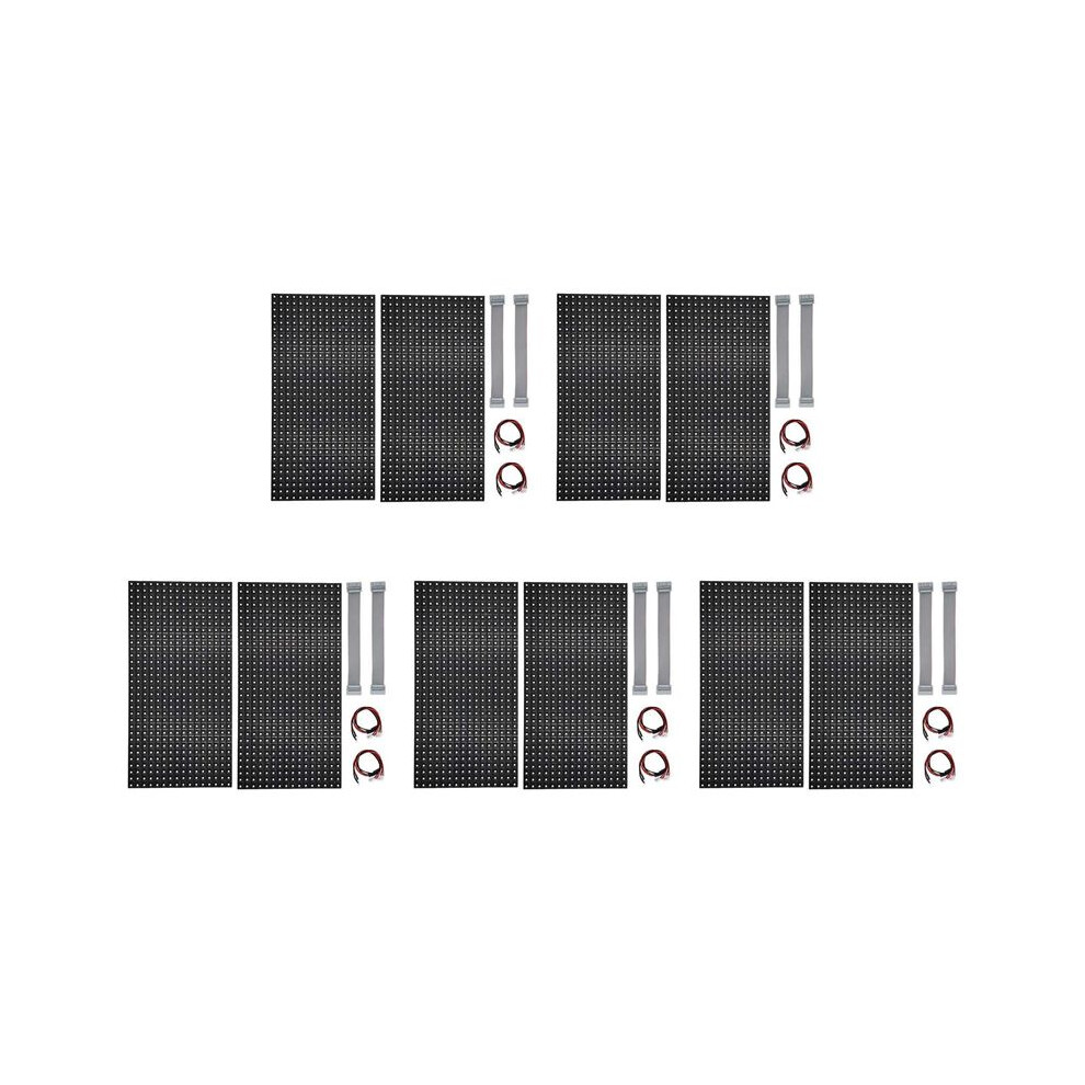 10Pcs P10 Full Color Outdoor Led Module Hub75 Smd3535 32X16 Pixels Led Display Panel 320X160mm 1/4S Driver 6034197754457