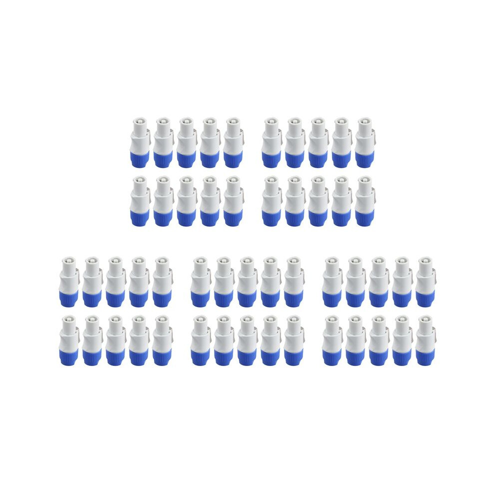 50Pcs 3 Pin Male Powercon Connector Signal Input Jack For Light Stage Light Power Output 6034012350567
