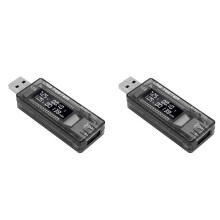 2X USB Tester Current Voltage Charger Capacity Tester Volt Meter Display USB Current Voltage Test Card Adapter