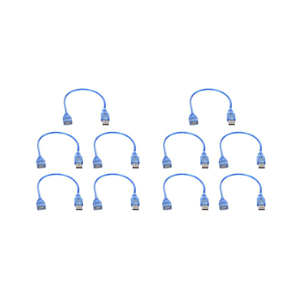 10X Short Usb 2.0 A Female To Male Extension Cable 4712923677271