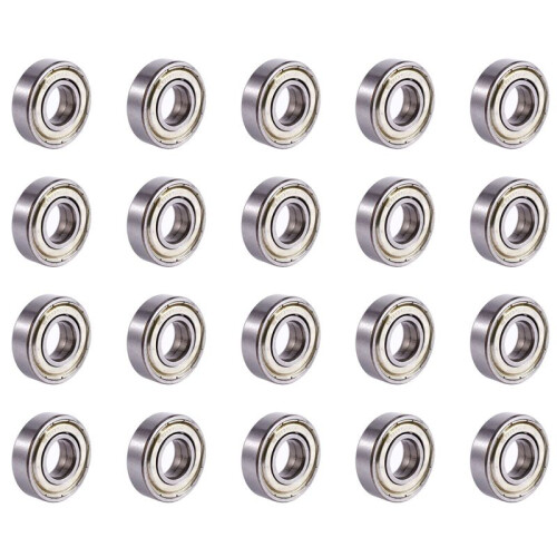 20X 6001ZZ Double Shielded Deep   Bearings 28mm X 12mm X 8mm