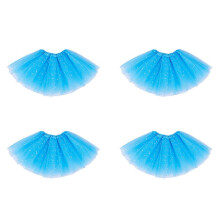 4X Baby Girl Clothes Stars Sequins Petticoat Ballet Dance Fluffy Tutu Skirt Light