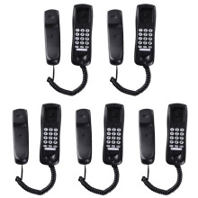 5X Wandtelefon, Kabelgebundenes Telefon, Festnetztelefon, Telefon zu Hause, Kleine Nebenstelle, Kleine Nebenstelle zum Auflegen,