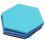 20Pcs Hexagon  Board Hexagonal  Wall Sticker Multifunction 3D Decorative Home Message Board  Series 5