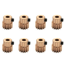8PC Model Car 14T Motor Gear 0.5M Module R86044 Metal Pinion Gears for RGT 86100 1:10 RC Cars Accessories