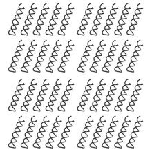 40 Stuks Spiraalvormige Spinschroefpin Haarclip Twist Haarspeld (Zwart)