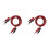 4Pcs Multi-Meter Test Leads Cable Jumper Wire  Security 4mm Banana Plug Retractable Test Tool Red Black 1
