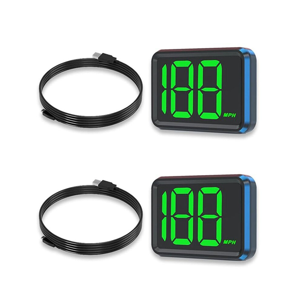 2X Gps Speedometer For Car Universal Mph Speedometer Usb Connect Digital Speed Display Heads 4714039207816
