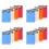 Prancheta de 4 Polegadas X 6 Polegadas, 16 Pçs Pequenas Pranchetas, Prancheta de Blocos de Notas de Prancheta, Prancheta de Plástico de Bolso de 1