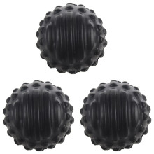 3X Pu Foam Bump Fascia Muscle Relaxation Fitness Massage Waterproof and Easy to Clean Health Care -Black