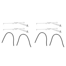 2 Pair Metal Wiper for 1/10 RC Crawler Car TRX4 G500 TRX6 G63 SCX10 90046 D90 JIMNY Cherokee,Silver