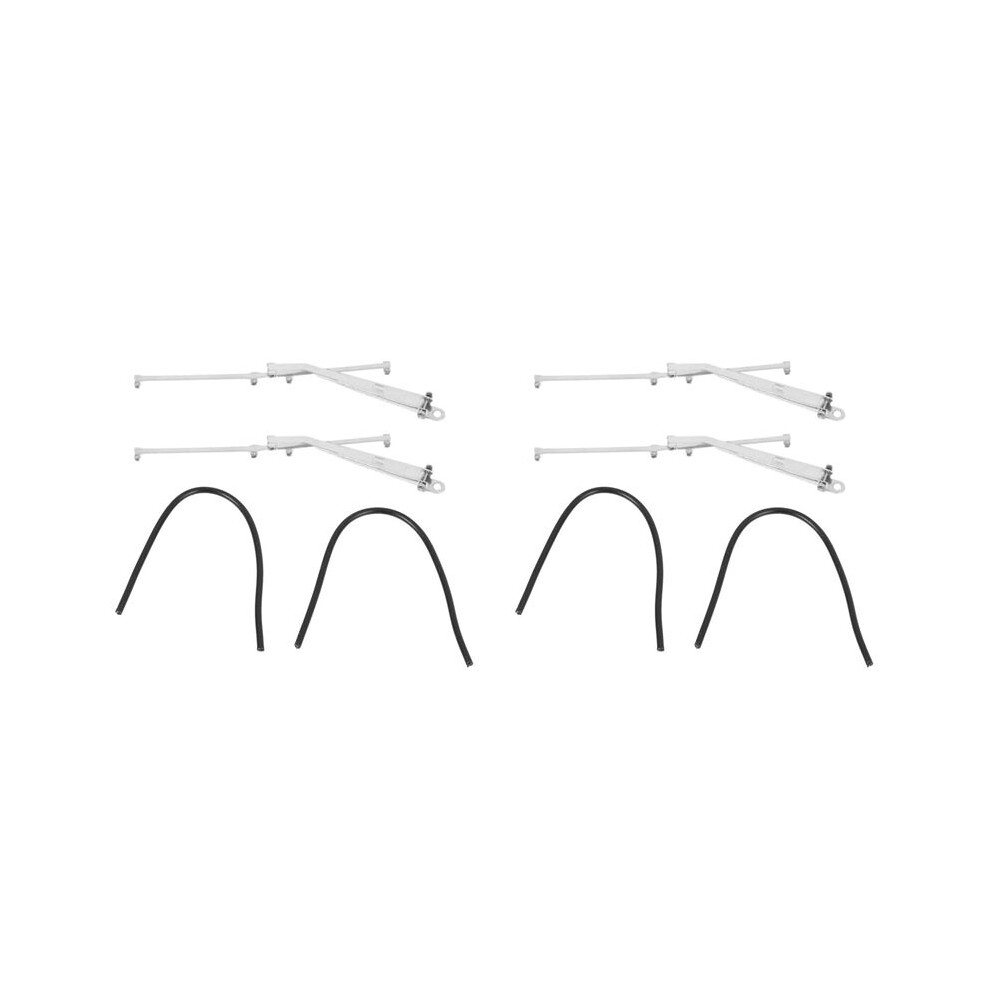2 Pair Metal Wiper For 1/10 Rc Crawler Car Trx4 G500 Trx6 G63 Scx10 90046 D90 Jimny Cherokee, Silver 6033993260988
