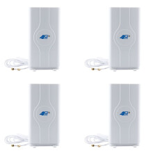4X 700 - 2600mhz 88dbi 3G LTE 4G Antenna Cellulare Antenna Maschio Connettore Booster Mimo Pannello Antenna + 2 Metri (2x SMA-Maschio)