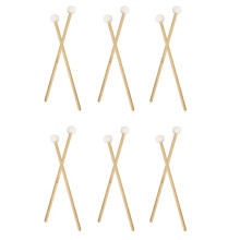12 Peças de Tambor de Cabeça Dupla Címbalo Gongo Malho Martelo Macio Varas Malhos Varetas de Feltro Martelo 385Mm